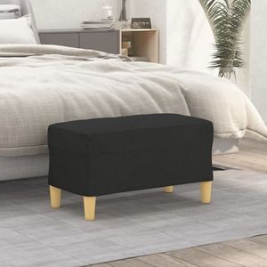 Banca VIDAXL, textil, 70 x 35 x 41 cm, negru