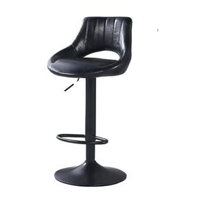 Scaun Bar KJC338,  45 x 49 x 103 cm, Negru