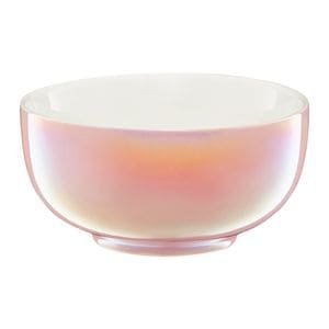 Bol mic AMBITION Pearl, 14cm, design metalic, portelan, 460ml, roz