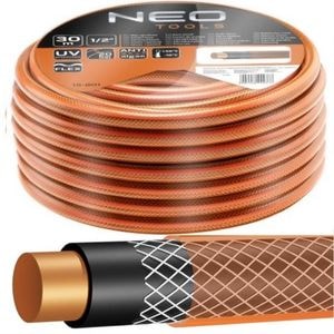Furtun de gradina NEO, 1/2", portocaliu, 30m, 4 straturi, 20 Bar, Economic