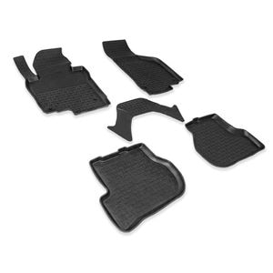 Set covorase auto SEINTEX, pentru VW Scirocco 2008-2017, 5 bucati, negru