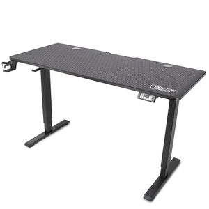 Birou electric reglabil pe inaltime Dr.Shield Nova, 140x60x75 cm, Mouse Pad XXL Full Cover, negru