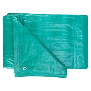 Prelata cu inele Evotools 678830, impermeabila, protectie UV, lungime 6m, latime 5m, greutate 120g/mp, verde