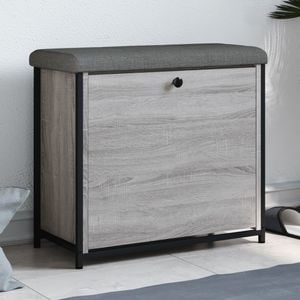 Pantofar VIDAXL, cu sertar rabatabil, 62x32x56 cm, gri sonoma