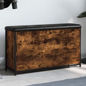 Pantofar VIDAXL, cu sertar rabatabil, 102x32x56 cm, stejar fumuriu