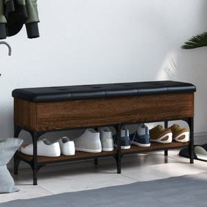 Pantofar VIDAXL, lemn prelucrat, 102x32x45 cm, stejar maro