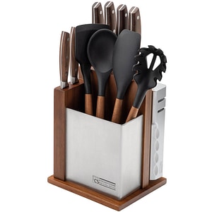 Set ustensile bucatarie si cutite cu suport Soltau Carl Schmidt Sohn 080228, 12 piese 