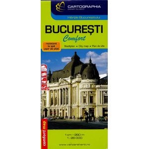 Bucuresti. Harta laminata