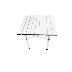 Masa pliabila Nichita, Material aluminiu, 52x52x50 cm, crem