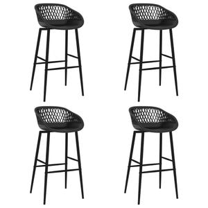 Scaune de bar VIDAXL, 4 buc, negru