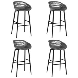 Scaune de bar VIDAXL, 4 buc, gri