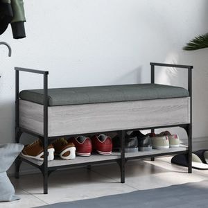 Pantofar VIDAXL, lemn prelucrat, 85.5x42x57.5 cm, gri sonoma