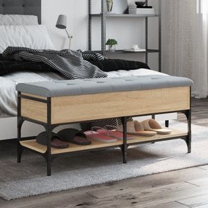 Pantofar VIDAXL, lemn prelucrat, 102x42x45 cm, stejar sonoma