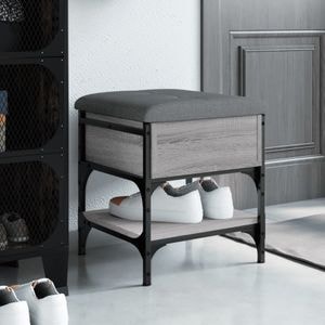Pantofar VIDAXL, lemn prelucrat, 42x42x45 cm, gri sonoma
