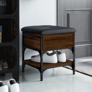 Pantofar VIDAXL, lemn prelucrat, 42x42x45 cm, stejar maro