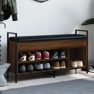 Pantofar VIDAXL, lemn prelucrat, 105.5x32x57.5 cm, stejar maro