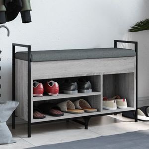 Pantofar VIDAXL, lemn prelucrat, 85.5x32x57.5 cm, gri sonoma