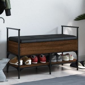 Pantofar VIDAXL, lemn prelucrat, 85.5x42x57.5 cm, stejar maro
