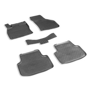 Set covorase auto SEINTEX, pentru SKODA Octavia IV 2020-prezent, 5 bucati, negru