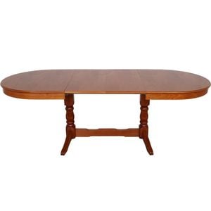 Masa extensibilia DRIMUS bucatarie EURO 2, Structura lemn masiv, 230x95x76 cm, Cires