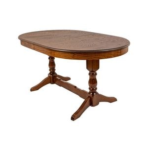 Masa extensibilia bucatarie DRIMUS EURO 2, Structura lemn masiv, 230x95x76 cm, Nuc
