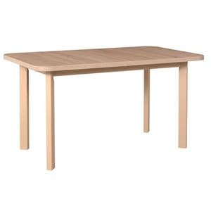 Masa extensibilia DRIMUS DM2S Varus, structura lemn masiv, blat MDF, 80x76x140/180 cm, Stejar Sonoma