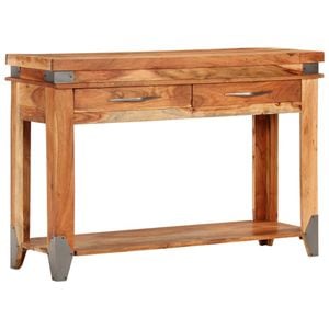 Masa consola VIDAXL, lemn masiv de acacia, 110 x 34 x 74 cm, maro