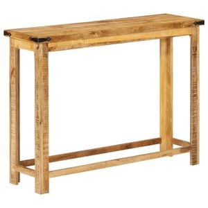 Masa consola VIDAXL, lemn masiv de mango, 100 x 30 x 75 cm, maro