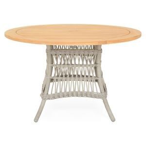 Masa dining rotunda gradina/terasa MACKINAC, 75 x D.122 cm, gri-natur