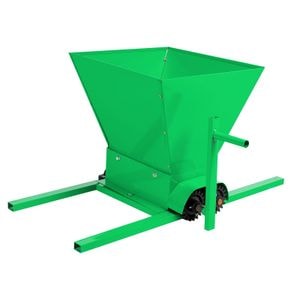 Zdrobitor de struguri manual tamburi din poliamida tratata pentru uz alimentar, 180 kg/h