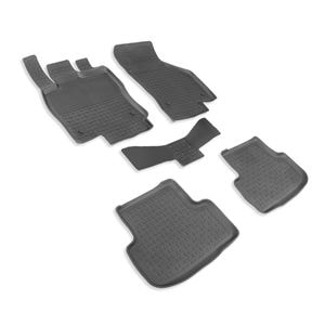 Set covorase auto SEINTEX, pentru AUDI A3 (8V) 2013-2020, 5 bucati, negru