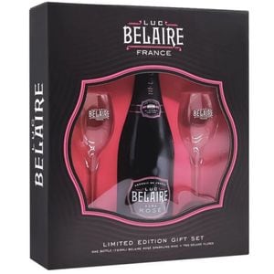 Spumant Luc Belaire Rose, cutie 2 pahare, 12.5%, 0.75L