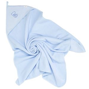 Prosop de baie cu gluga pentru copii Bocioland, 100% Bumbac, 100x100 cm, Albastru