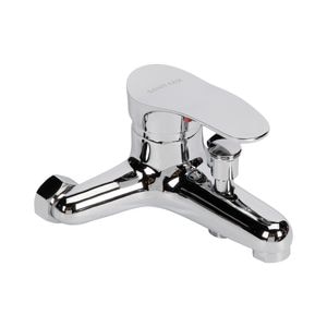 Baterie baie cu dus Sanit-Lux DS-91013, pipa fixa, finisaj cromat, argintiu