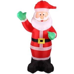 Figurina Mos Craciun gonflabil PROCART, 180 cm, iluminat LED, pentru interior si exterior