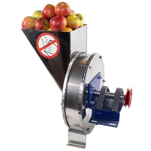 Razatoare fructe Vinita, manuala, cu fulie atasare motor, Tambur cuva inox, 5L