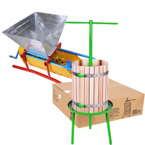 Zdrobitor desciorchinator de struguri, 20 L cu teasc pentru struguri, 40 L