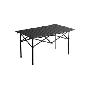 Masa pliabila Nichita, Material aluminiu, 116x59x44 cm, negru