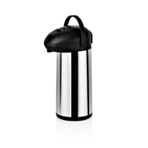 Termos cu pereti dublii si pompa, inox, 5 L, argintiu