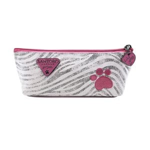 Portfard accesorii, Gorjuss, Ruby Wild, 22.3x8.8 x5.7 cm, Roz/Gri