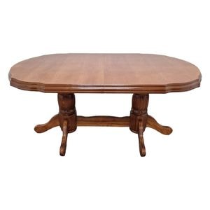 Masa extensibila living DRIMUS SB Nork, structura lemn masiv, blat MDF, 74x90x160/200 cm, cires