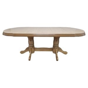 Masa extensibila living DRIMUS SB Nork, structura lemn masiv, blat MDF, 74x90x160/200 cm, stejar sonoma
