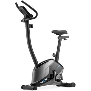 Bicicleta fitness GO4FIT Model GF110, Volanta Magnetica 4kg, Aplicatii Bluetooth, Greutate Maxima 120kg, Viteza, Puls, Distanta, Timp, Calorii, Suport Telefon Mobil