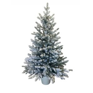 Brad artificial SMEREKA SNOW, 70 cm, in ghiveci, 100% ramuri turnate