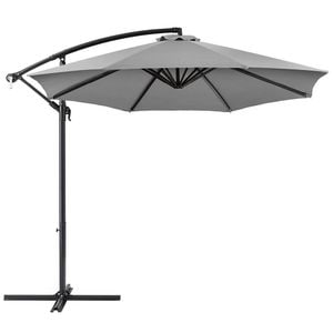 Umbrela de soare suspendata, 2.8 m, gri
