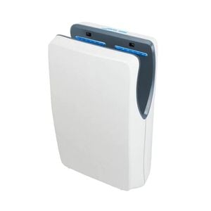 Uscator de maini vertical DacEnergy, realizat din ABS, filtru HEPA, 1500 W, antifoc, alb, 54x32x18 cm