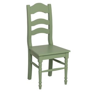 Scaun SZEL MOB, vopsit, 100% lemn masiv, 44 x 44 x 102 cm, verde