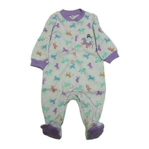 Salopeta bebe  Pekkle z32, cu imprimeu caluti, 7.25-8.50 Kg, marimea 68.5 - 73.6 cm, 6-9 luni