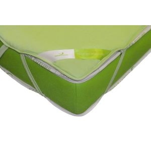 Protectie saltea impermeabila Nature Bamboo Kids, 60x120 cm, Verde