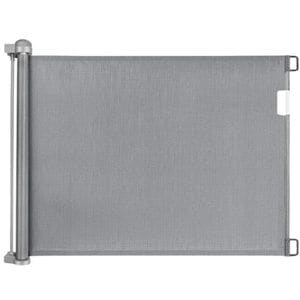 Poarta siguranta caini, pisici, copii, protectie scari si usi, dimensiune ajustabila, Empria, 140 cm, Gri
